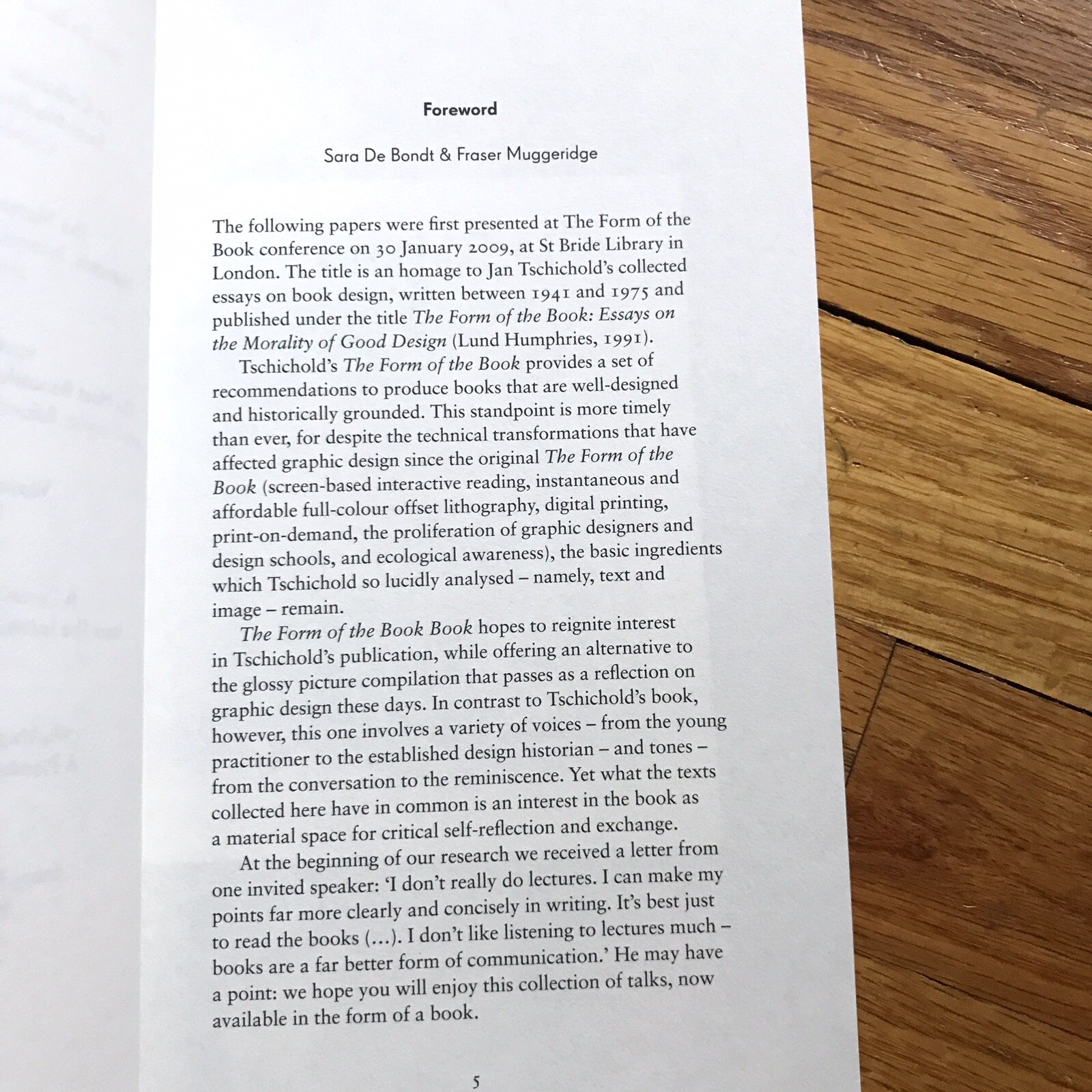 Sara De Bondt & Fraser Muggeridge—THE FORM OF THE BOOK BOOK—2009—Occasional—UK