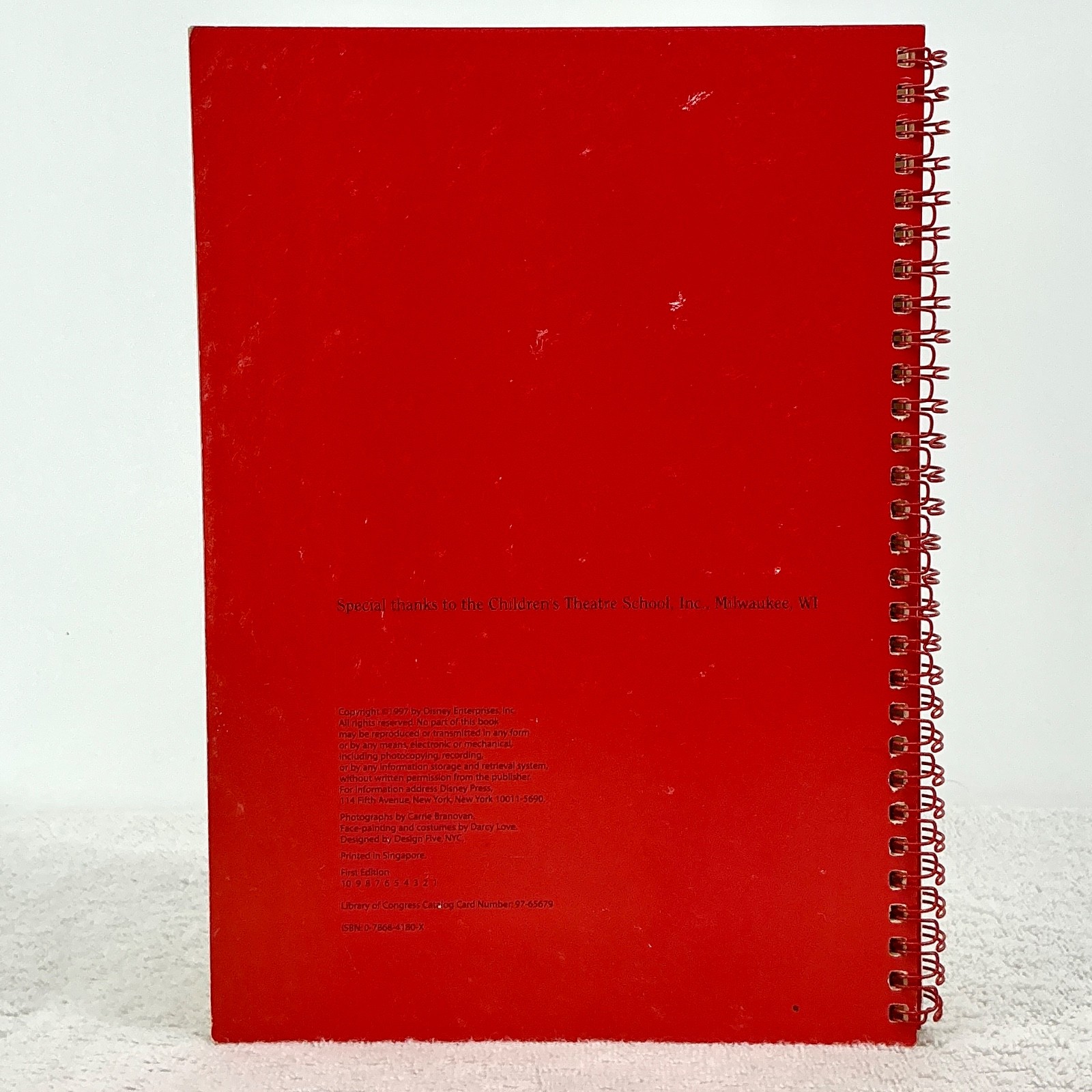 Disney’s Face-Painting & Costume – Book Only – Disney Press 1997