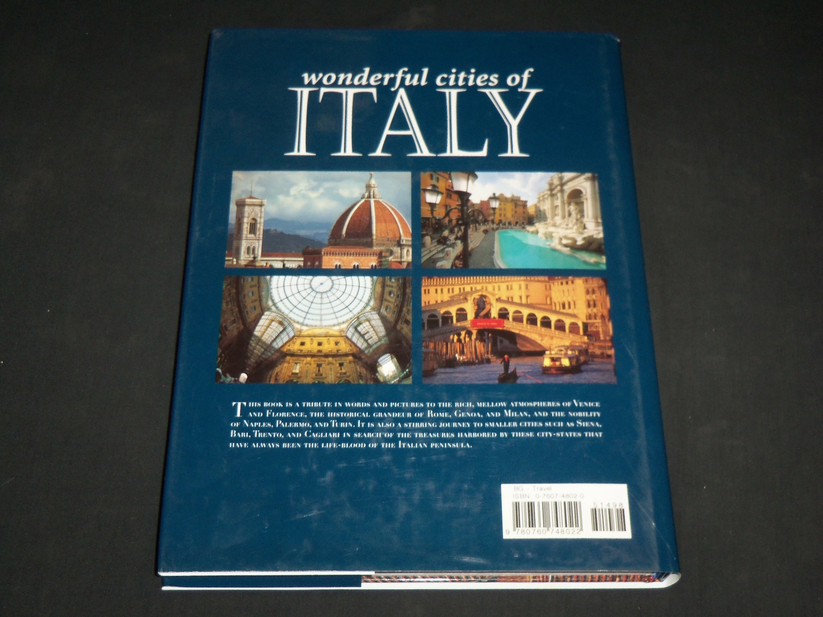 2003 WONDERFUL CITIES OF ITALY HARDCOVER BOOK BY PIERO BAIRATI – I 1970