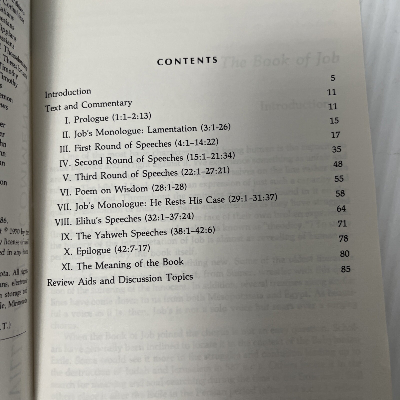 Collegeville Bible Commentary Old Testament Volume 19 Job Liturgical Press