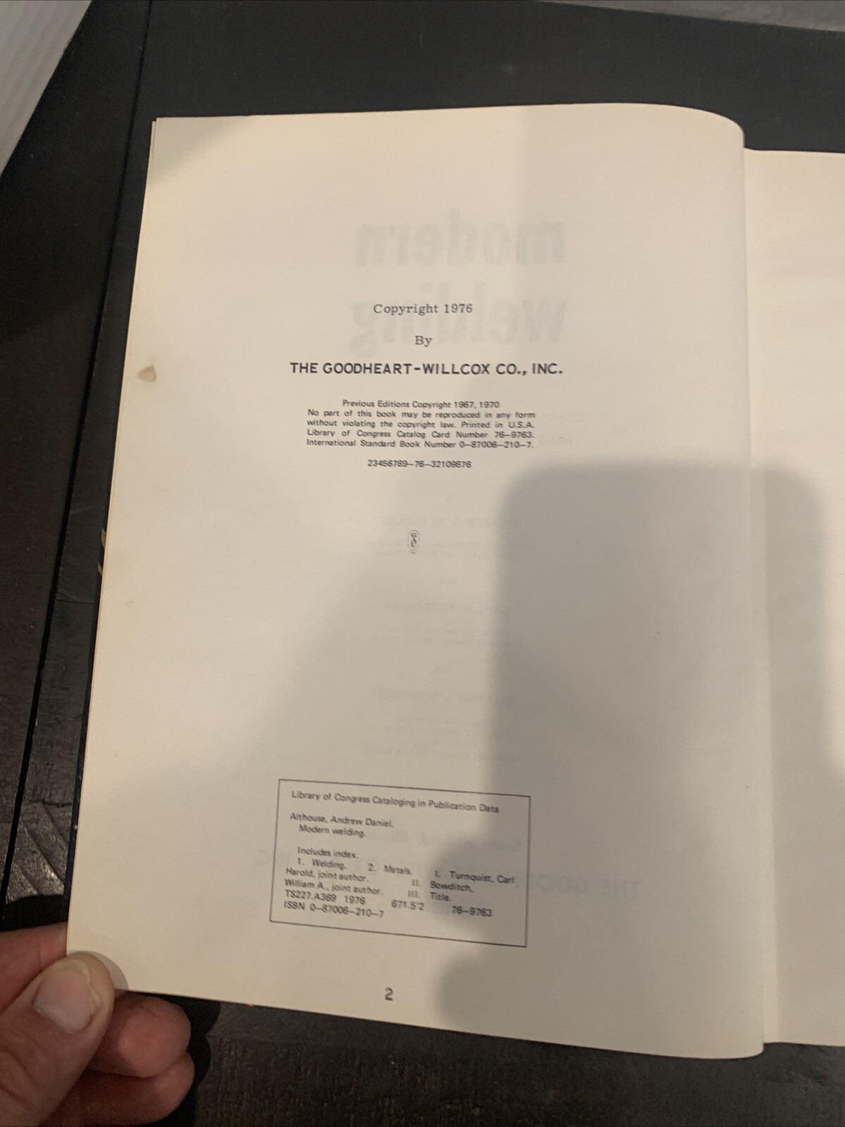 Modern Welding – Althouse, Bowditch, Turnquist COMPLETE WELDING COVERAGE 1980