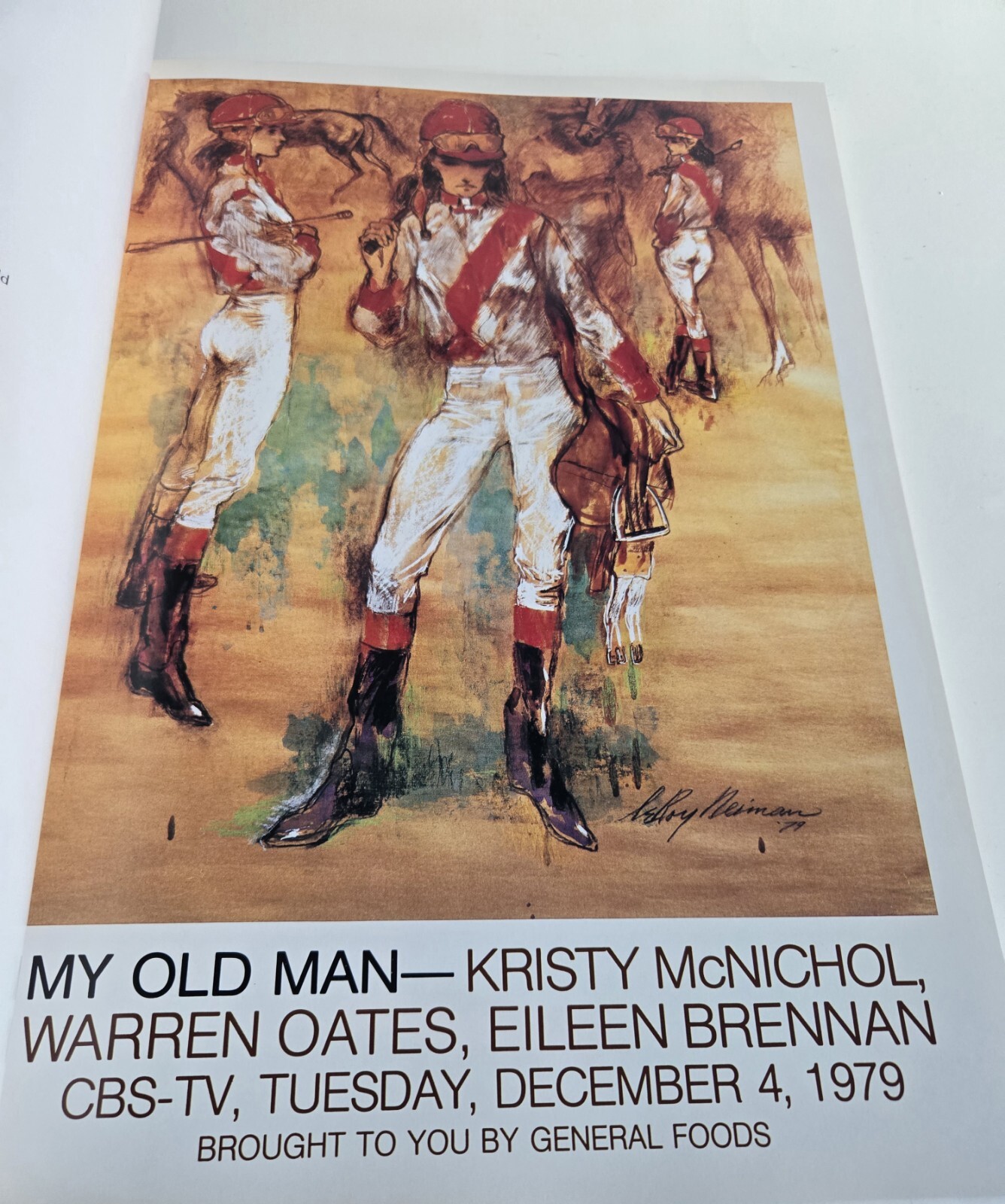 1980 HAND SIGNED 72/500 LeROY NEIMAN AMERICAN (1921-2012) EVENTS POSTERS BOOK