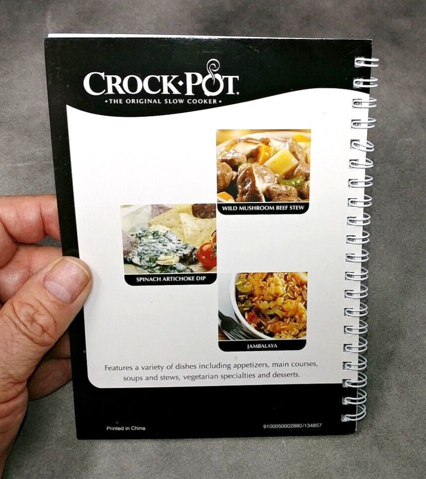 Crockpot Slow Cooker Spiral Cookbook 86 pages of How to Use Tips Hints & Recipes