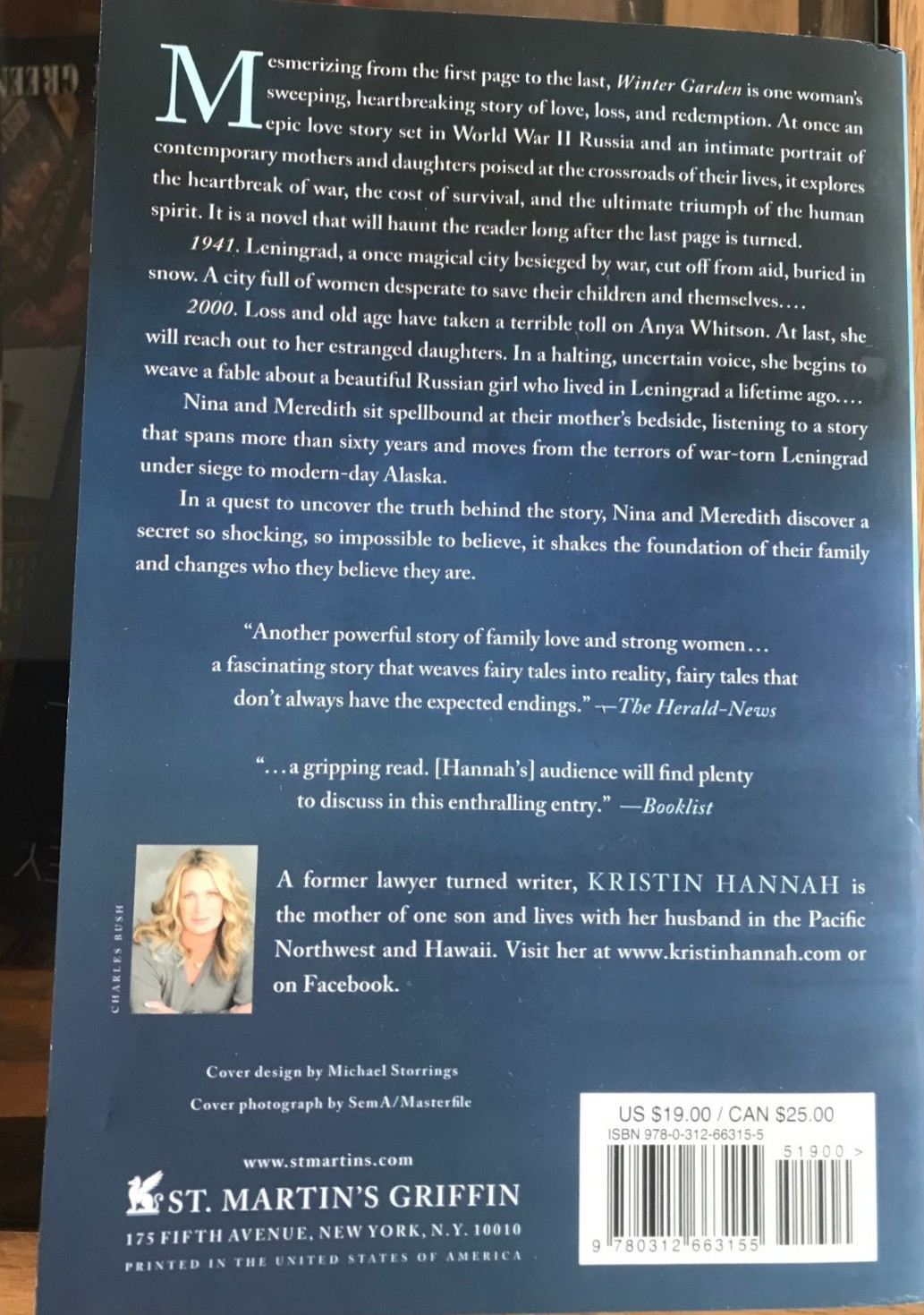 Winter Garden : A Paperback Novel by Kristin Hannah