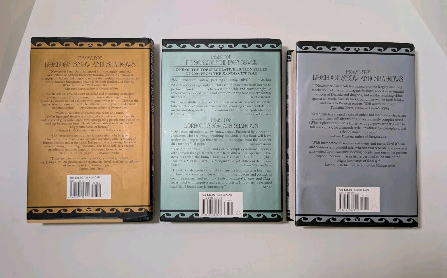 Tears of Artamon Trilogy by Sarah Ash HC 3 Book Complete Set Epic Fantasy Series
