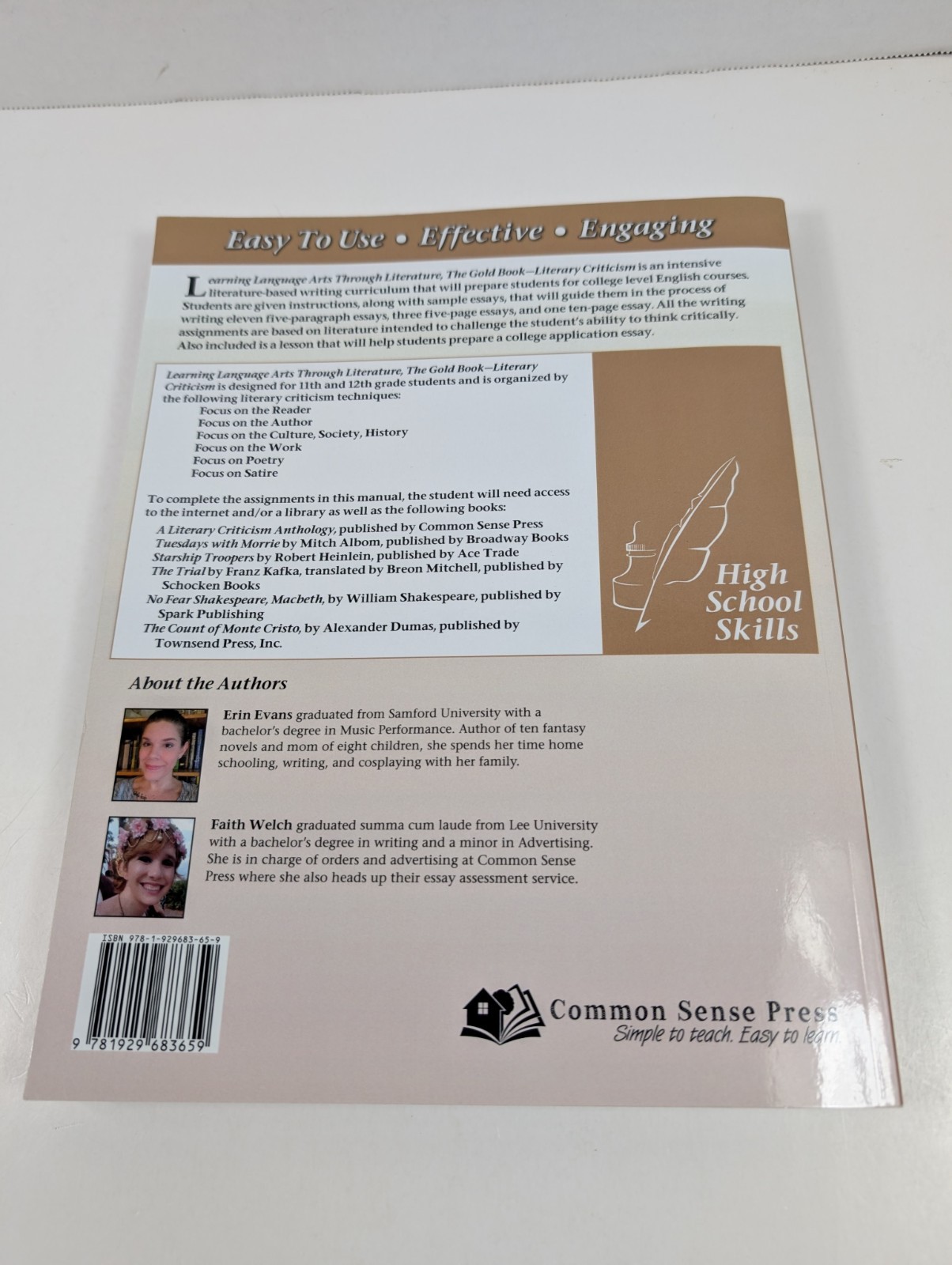 Learning Language Arts Through Literature The Gold Book Literary Criticism