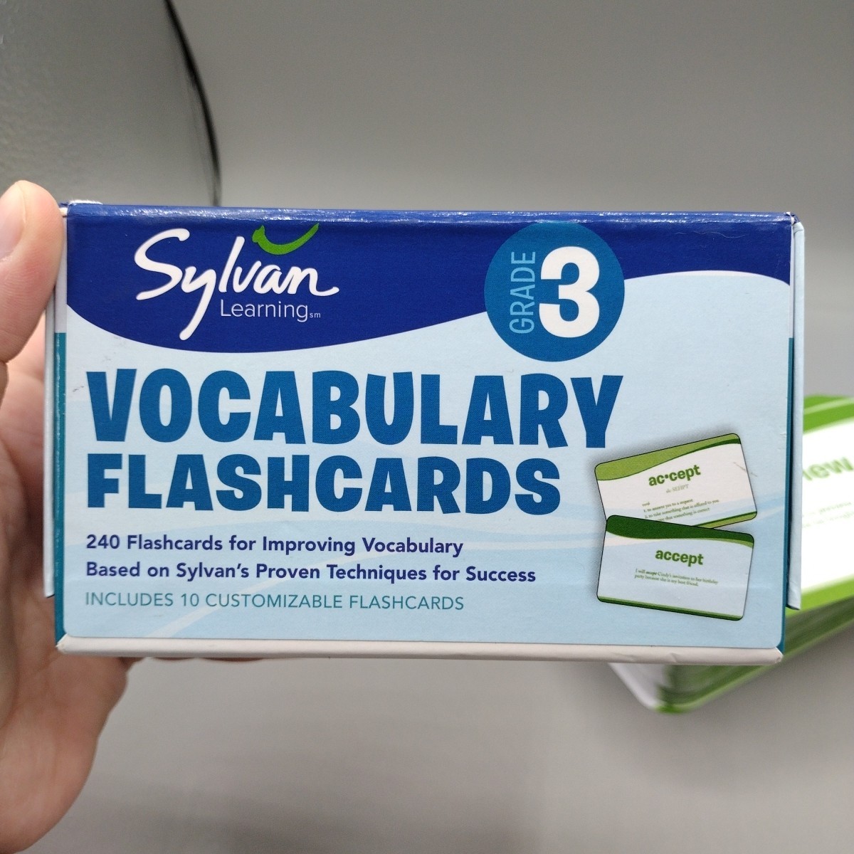 Sylvan Learning Grade 3 Vocabulary Flashcards 240 Cards for Improving Vocab