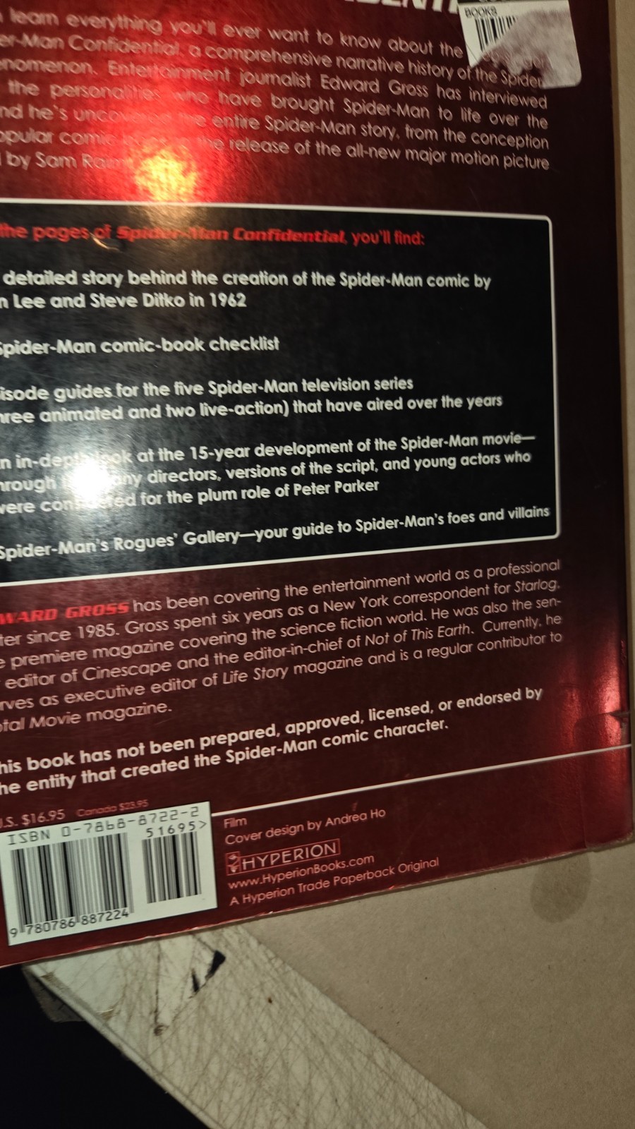 Spider-Man Confidential Softback Book 2002 7X9