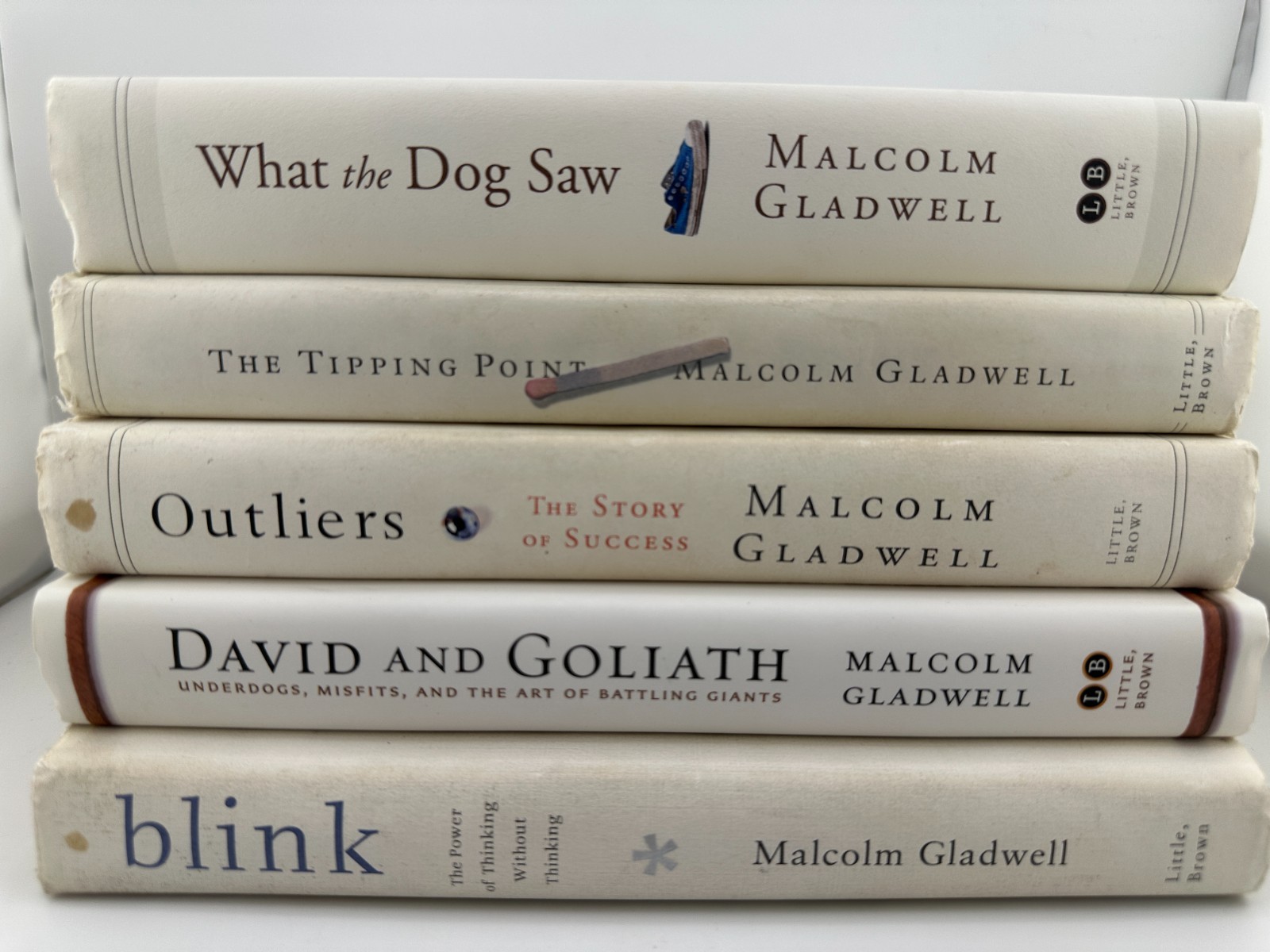 Malcolm Gladwell 5 Book HC Lot Blink Outliers Tipping Point Dog David