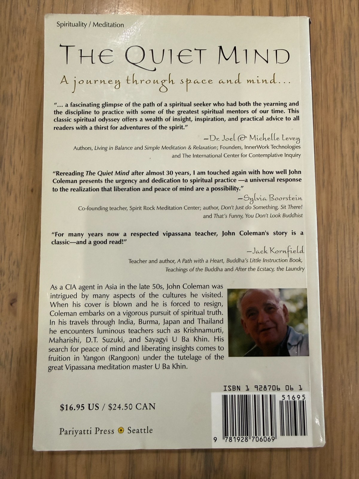 The Quiet Mind – Paperback By Coleman, John E.