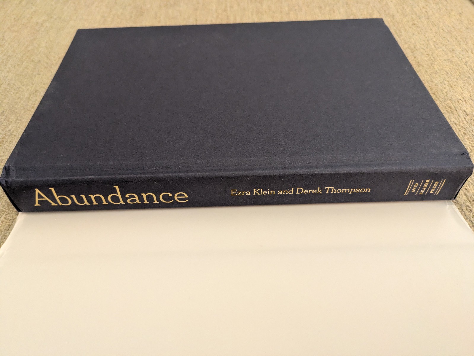 Abundance | Ezra Klein & Derek Thompson | 2025 Hardcover | LIBERALISM!