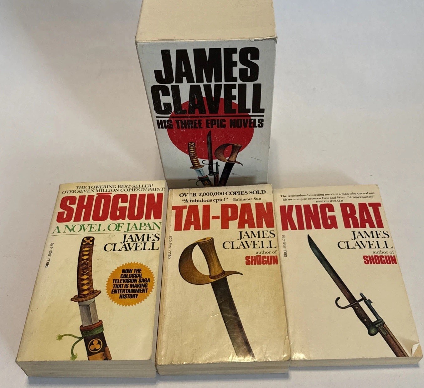 James Clavell His Three Epic Novels Paperback Box Set Vintage