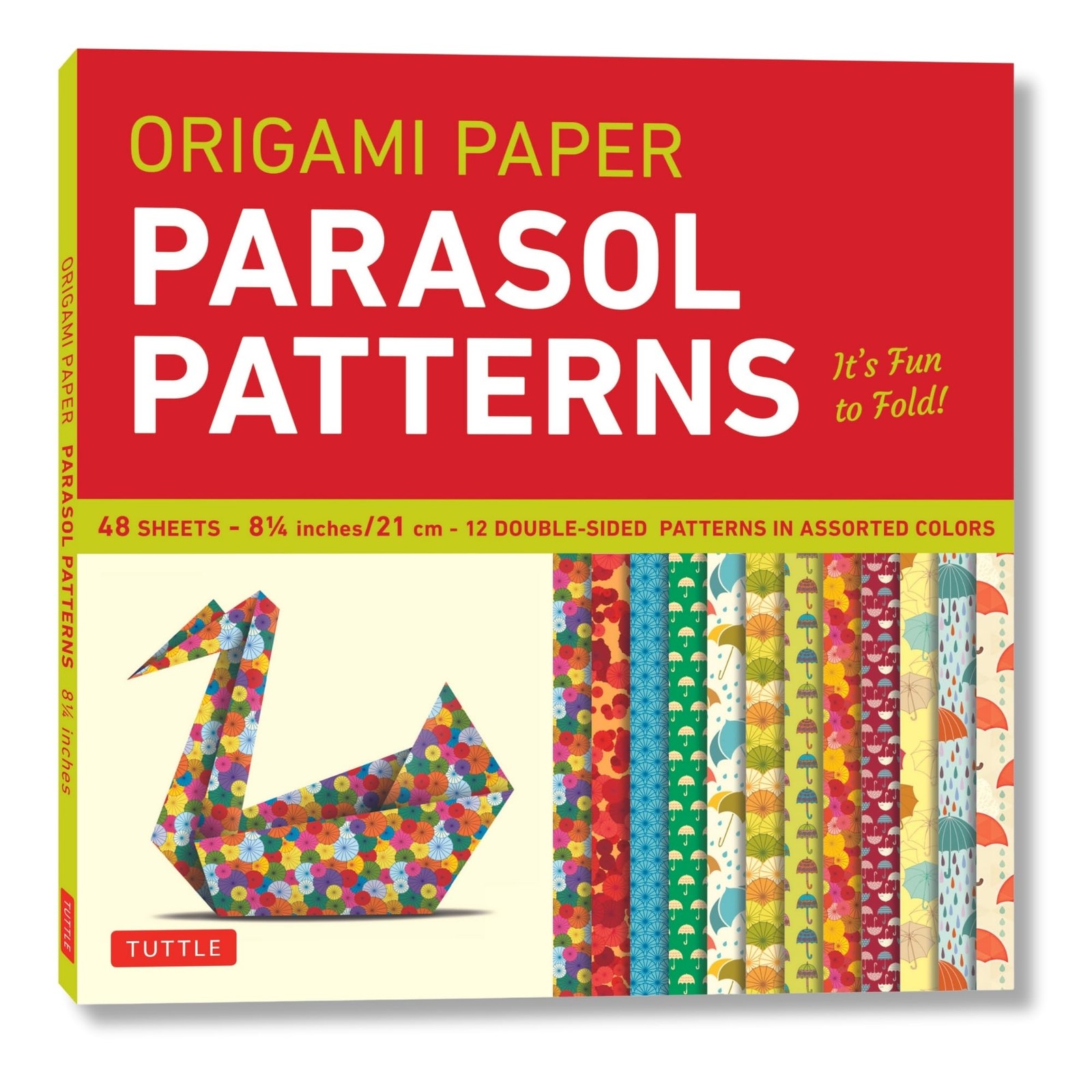 Origami Paper 8 1/4″ (21 cm) Parasol Patterns 48 Sheets: Tuttle Origami Pape…