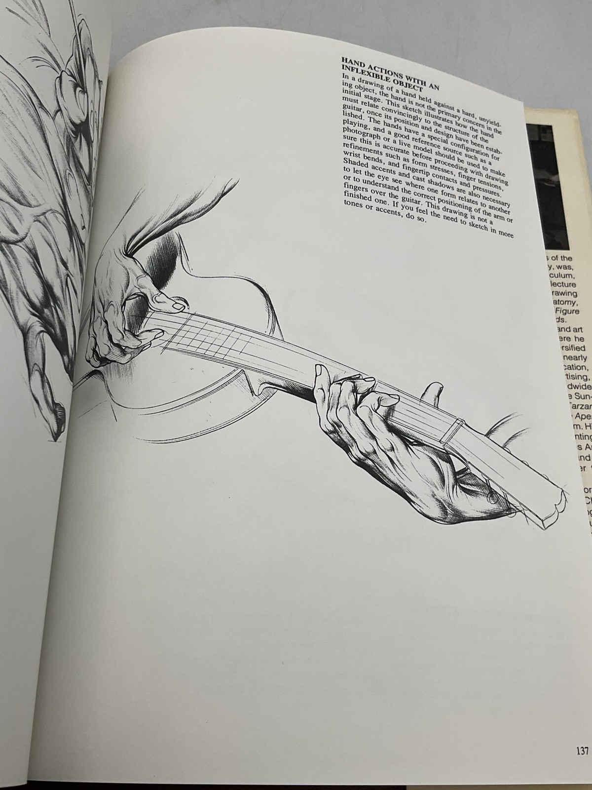 Vintage Drawing Dynamic Hands Burne Hogarth Hardcover Orange 1st 1977 DJ