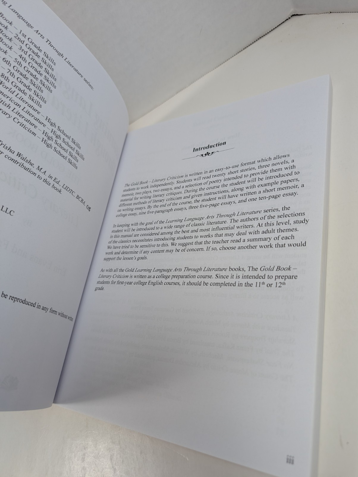Learning Language Arts Through Literature The Gold Book Literary Criticism