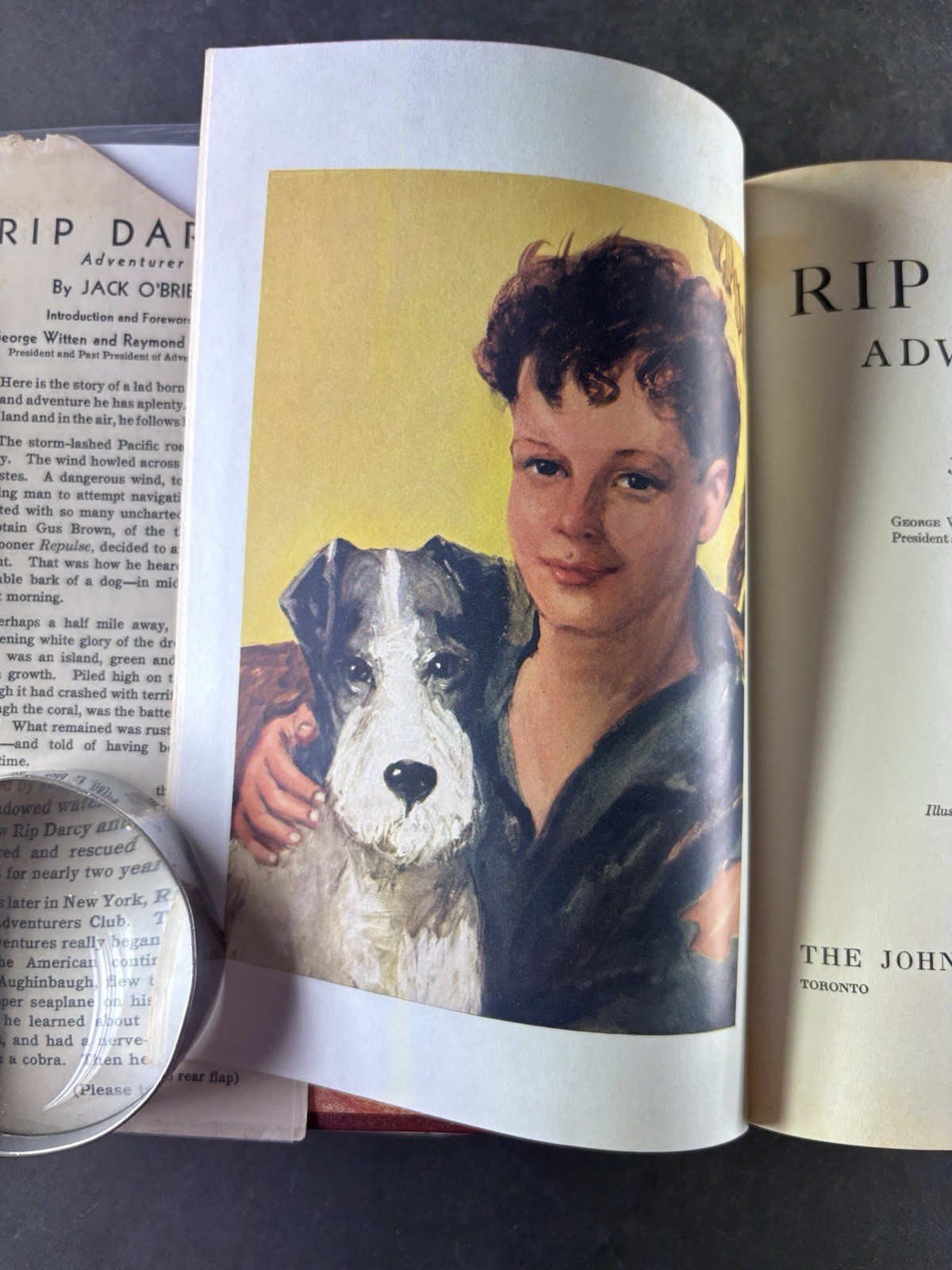 Rip Darcy Adventurer Jack O’Brien 1938 HC DJ John C Winston Illustrated