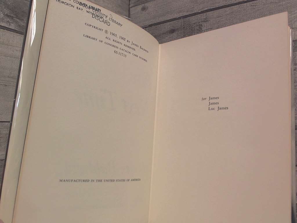 The Fire Next Time- First Edition 1963 by Baldwin, James DIAL PRESS