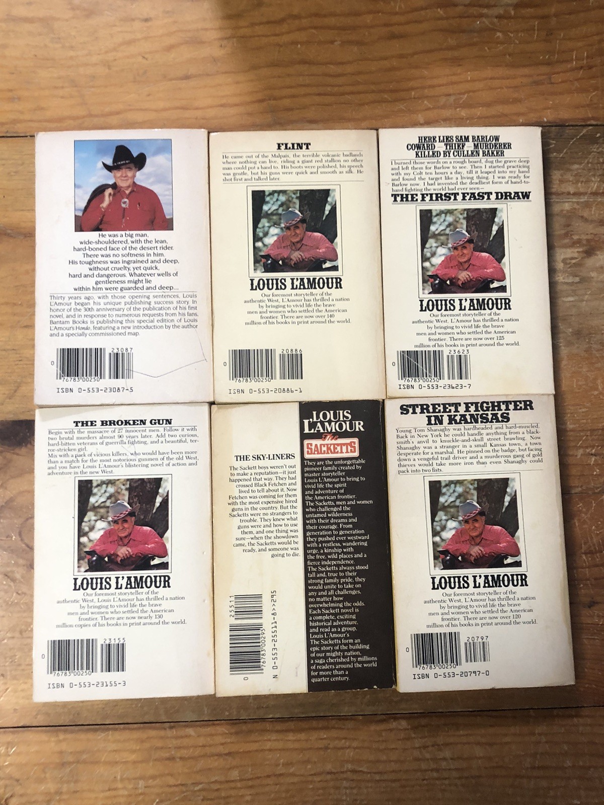 Vintage Louis L’Amour Western Lot 18 Paperback Bantam Books