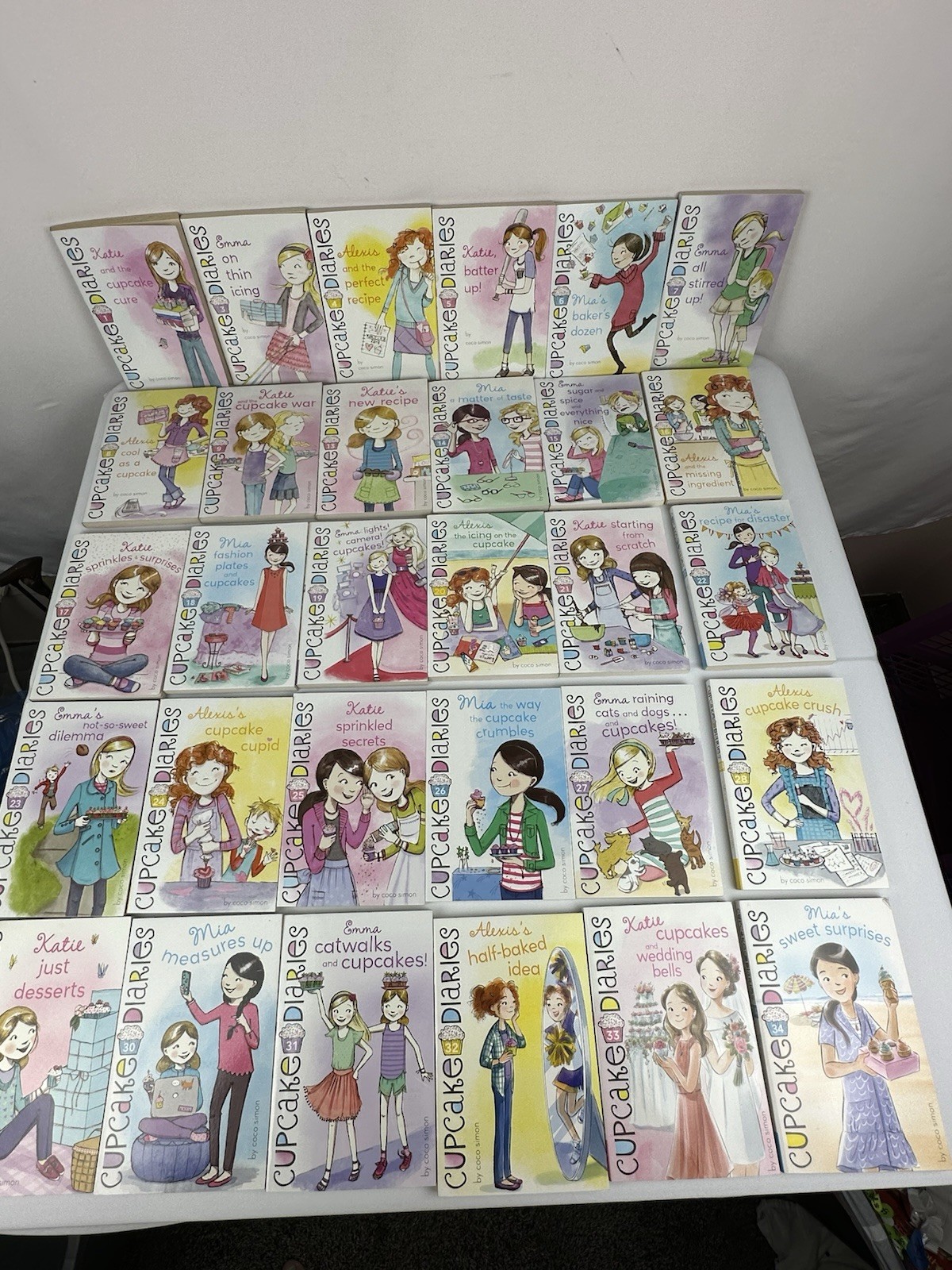 Lot of 30 Cupcake Diaries Coco Simon Books (Missing #2, 10, 11, 12, )