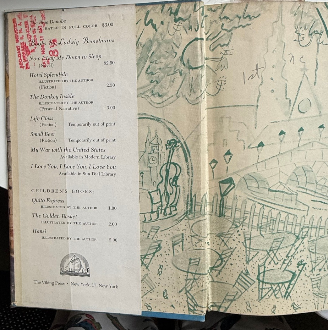 The Blue Danube Ludwig Bemelmans Illustrated by the author 1945 First/First