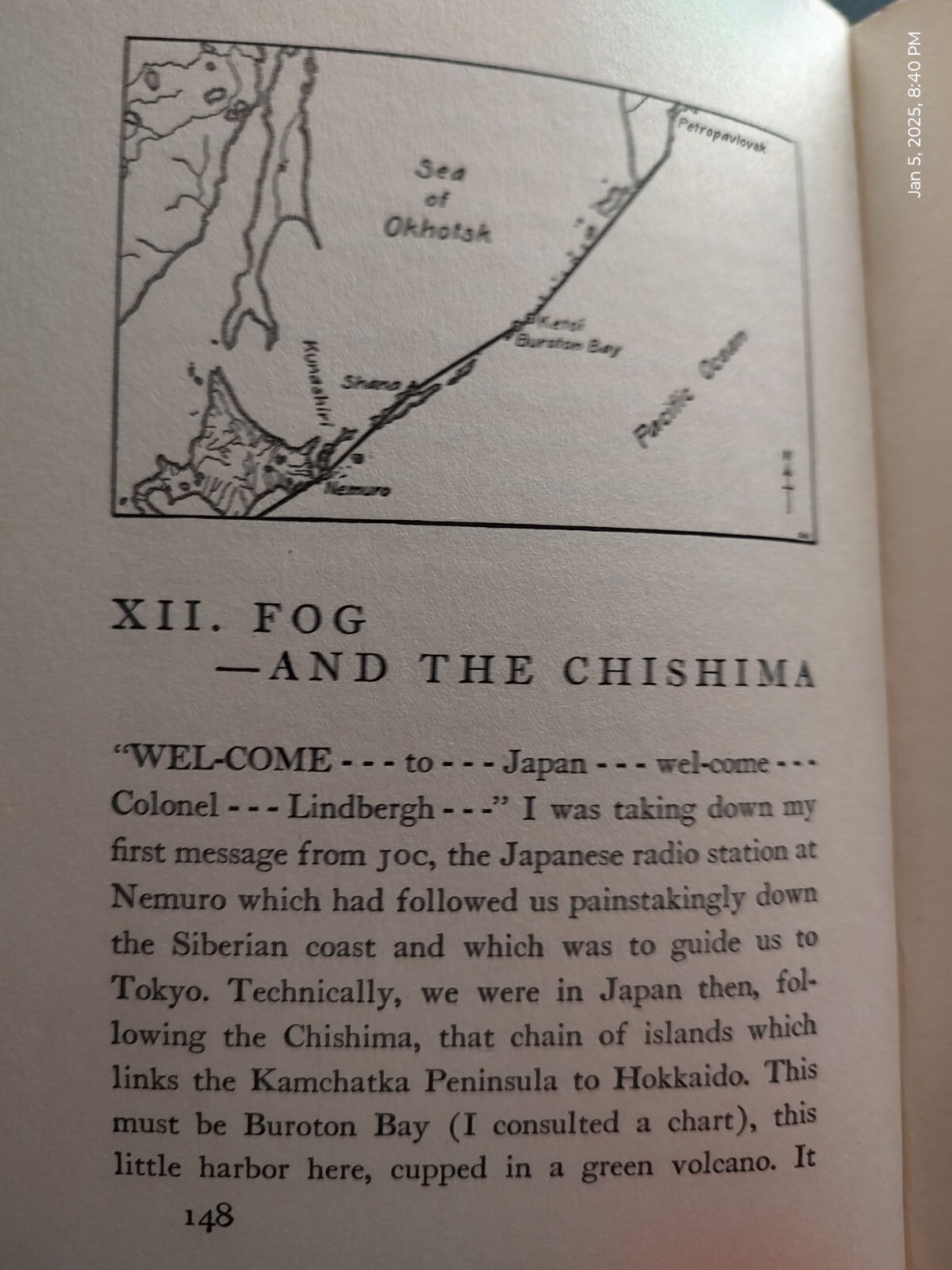 North to the Orient, by Ann Morrow Lindbergh, 255 pages, © 1935, 10th Printing