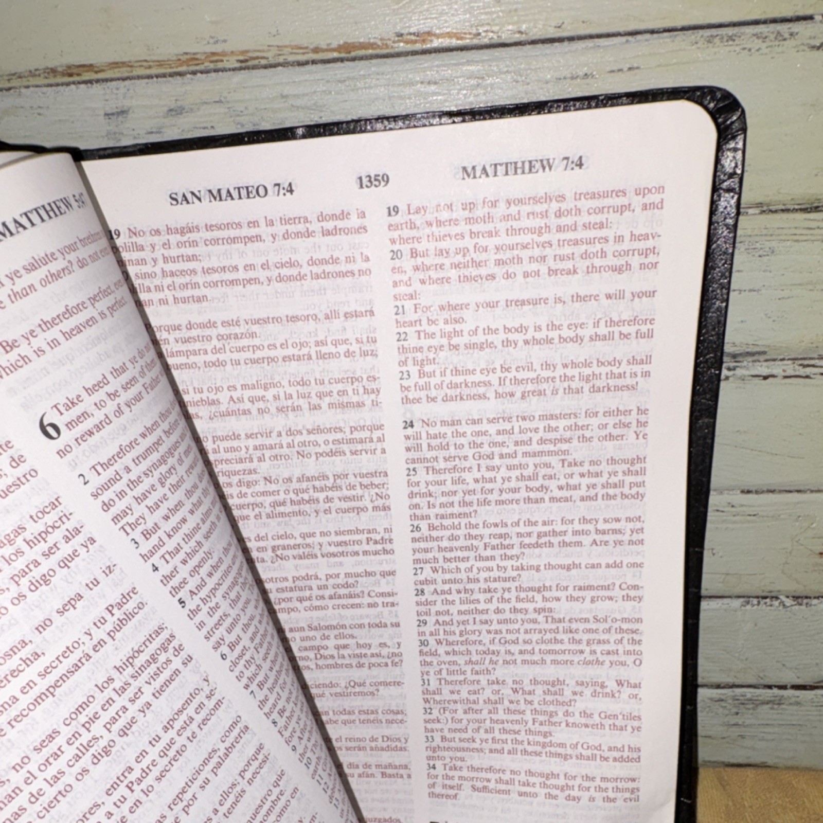 Santa Biblia Holy Bible, Holman Bible Publishers, Learher, Bilingual, 1988