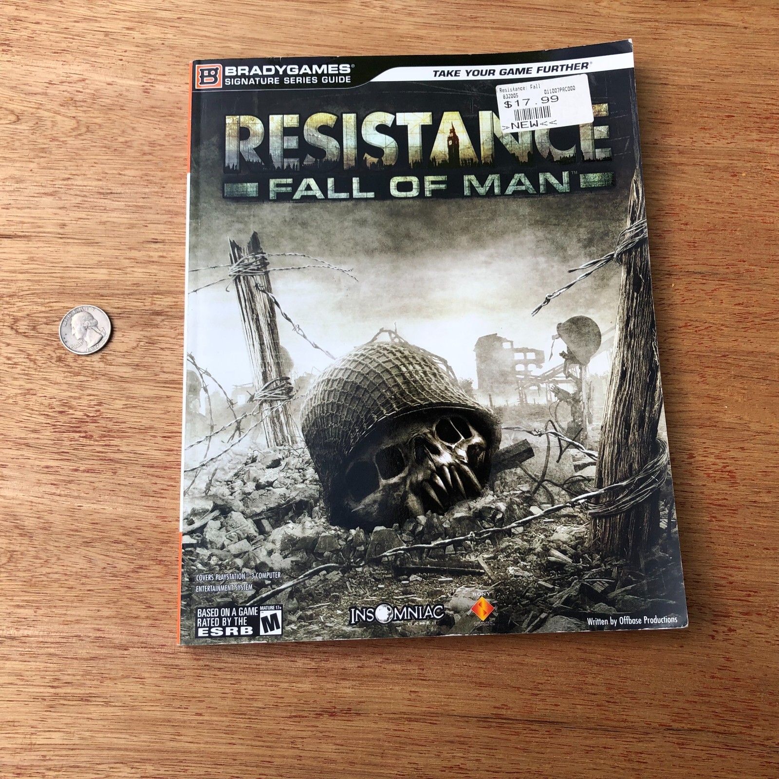 Resistance: Fall Of Man Strategy Guide BradyGames 2006 Booklet Manual NO POSTER