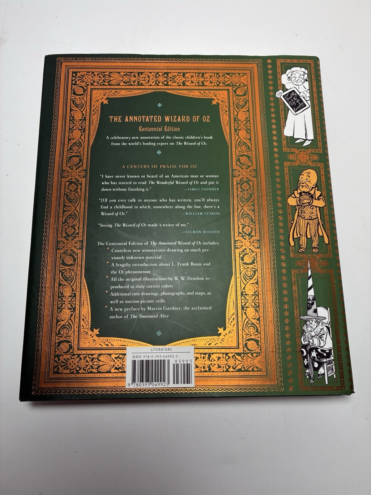 The Annotated Wizard of Oz Centennial Edition by L. Frank. Baum 2000 HC DJ EUC