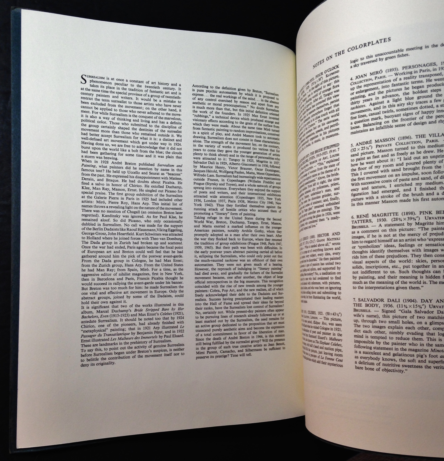 Surrealist Painters Printed by Skira Color Studios in Switzerland Circa 1967