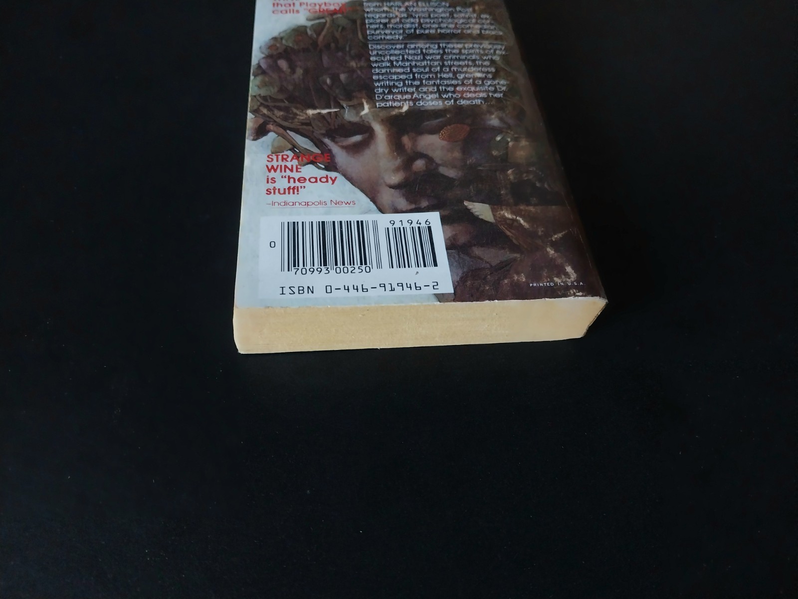 Harlan Ellison – Strange Wine – Warner Books Fourth Printing