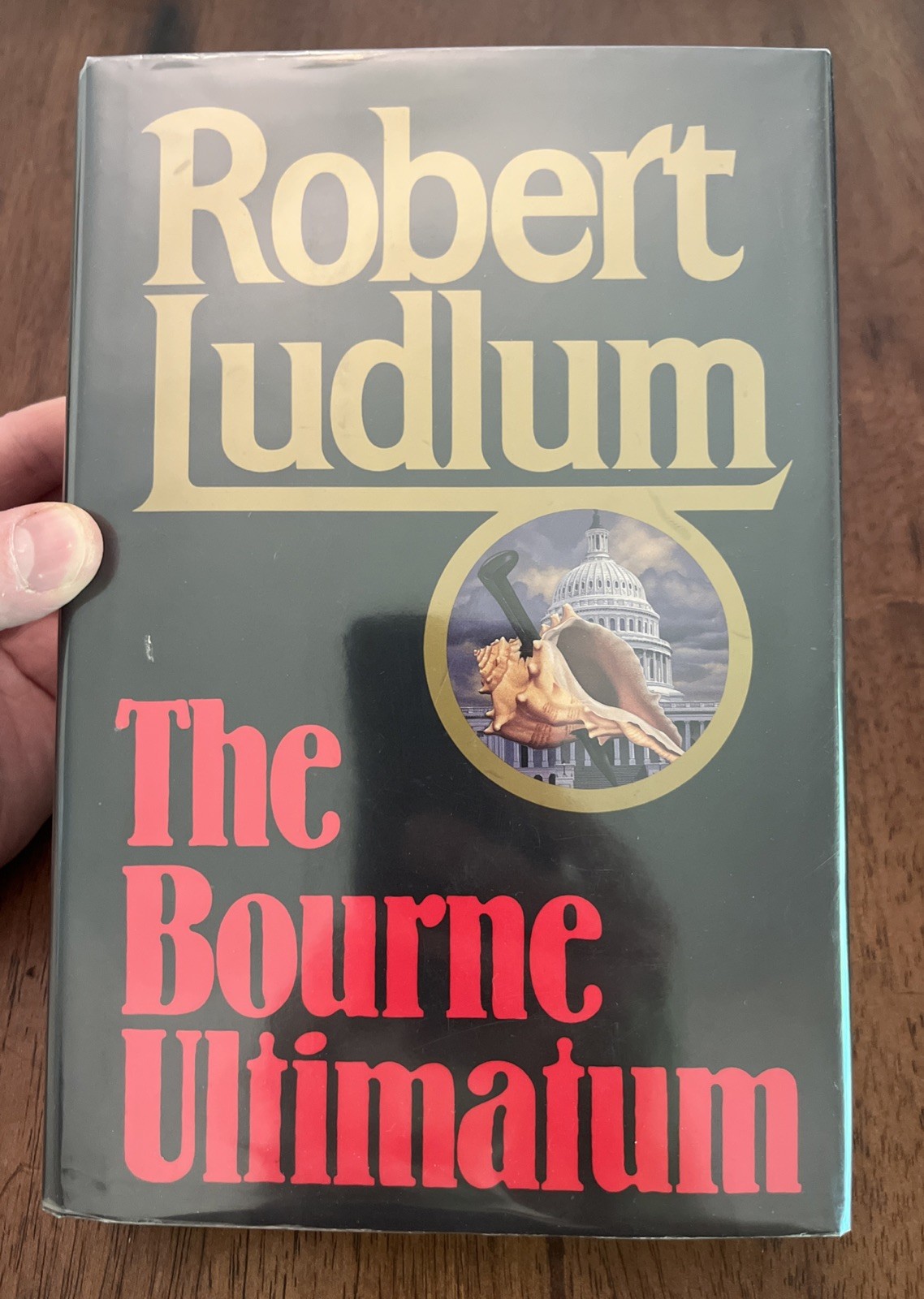 The Bourne Ultimatum, by Robert Ludlum, HCDJ 1990 Stated First Edition