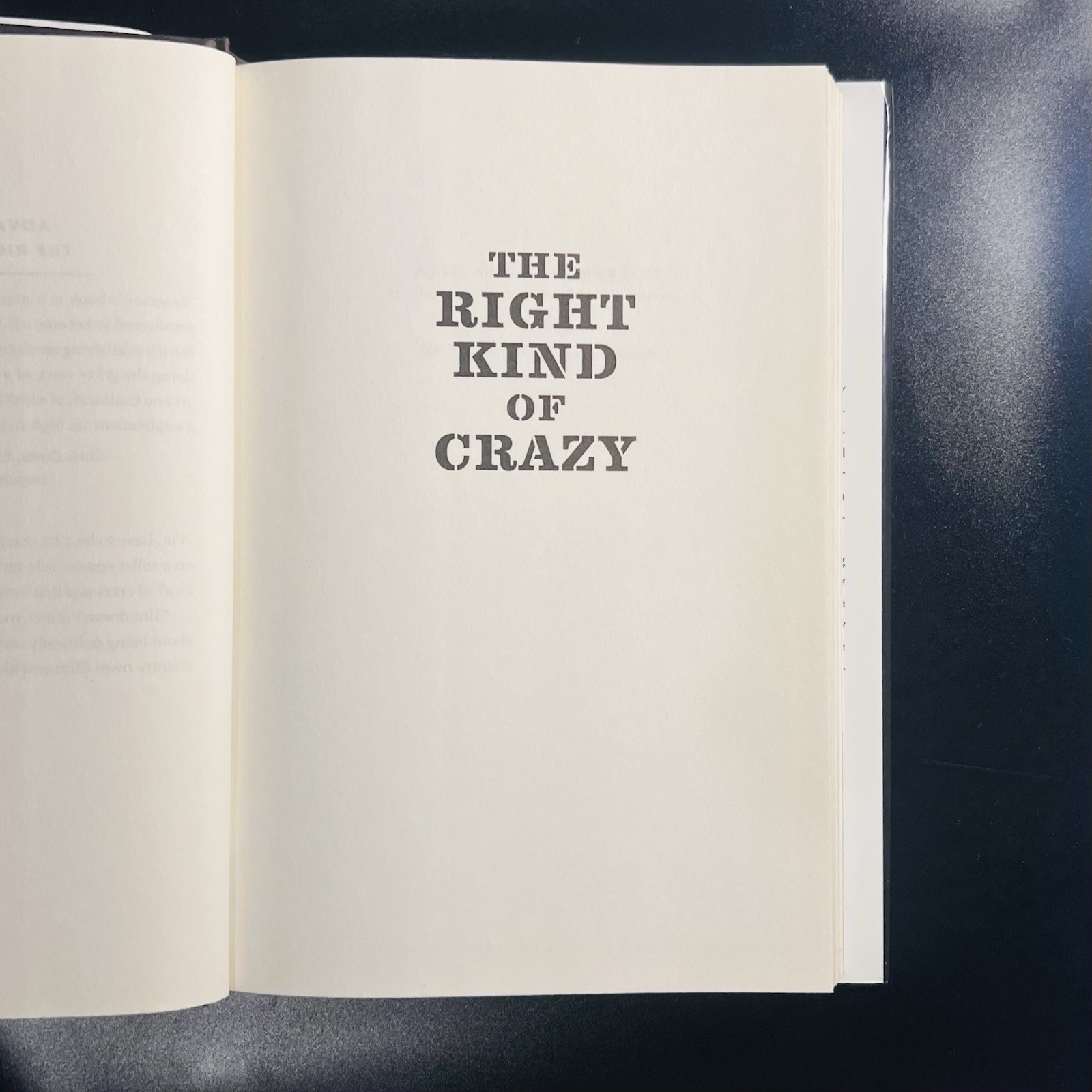 The Right Kind of Crazy Clint Emerson 2019 First Edition First Printing HC DJ