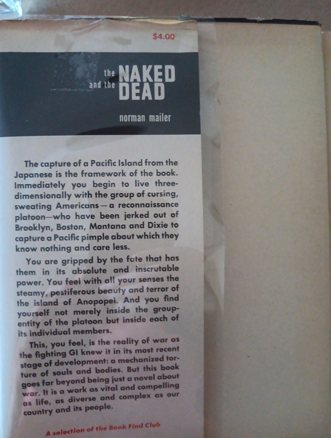 The Naked and the Dead Norman Mailer FIRST EDITION “R” 1948 Hardcover