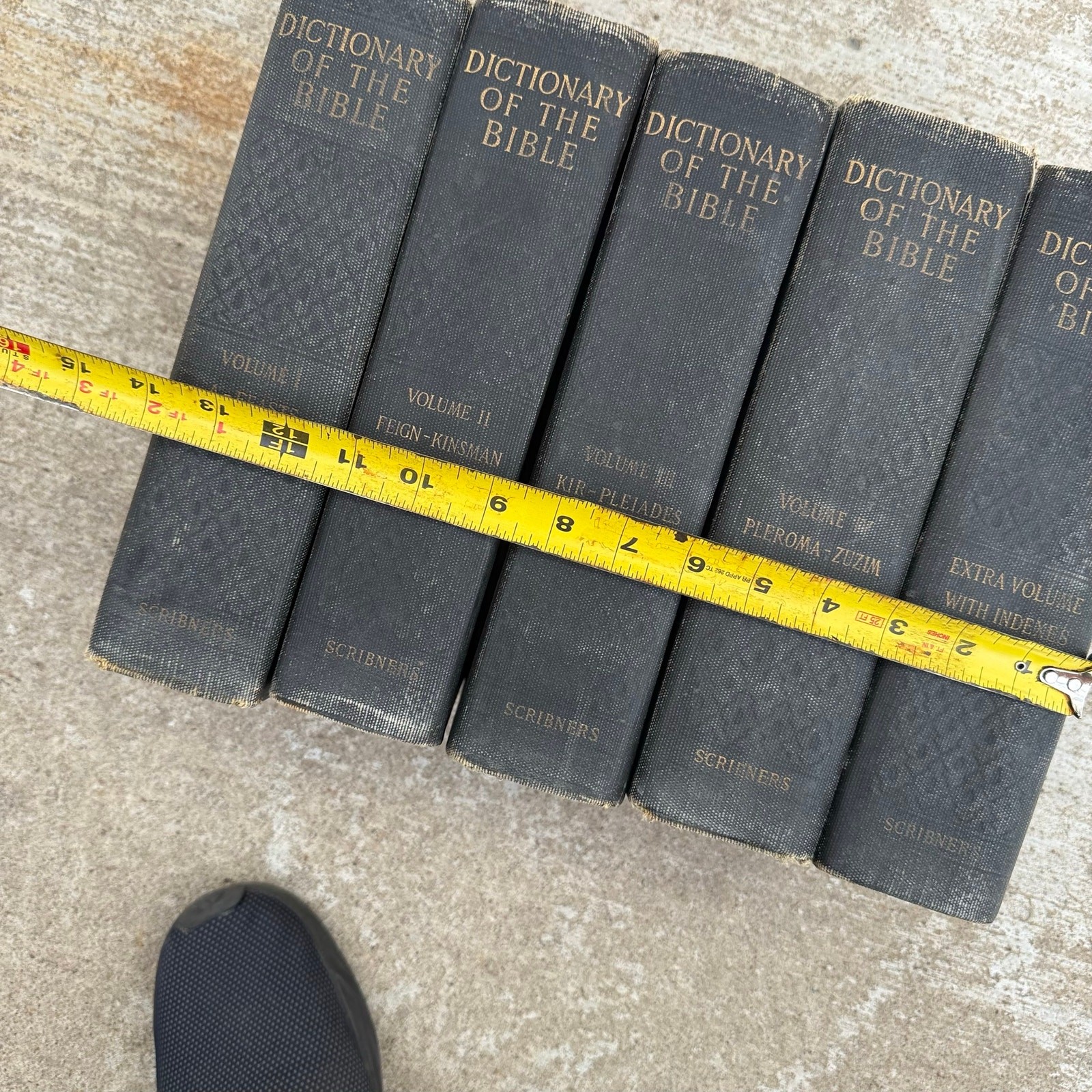 A Dictionary Of The Bible by J Hastings 5 Vol Complete Set Antique VTG 1911-1912