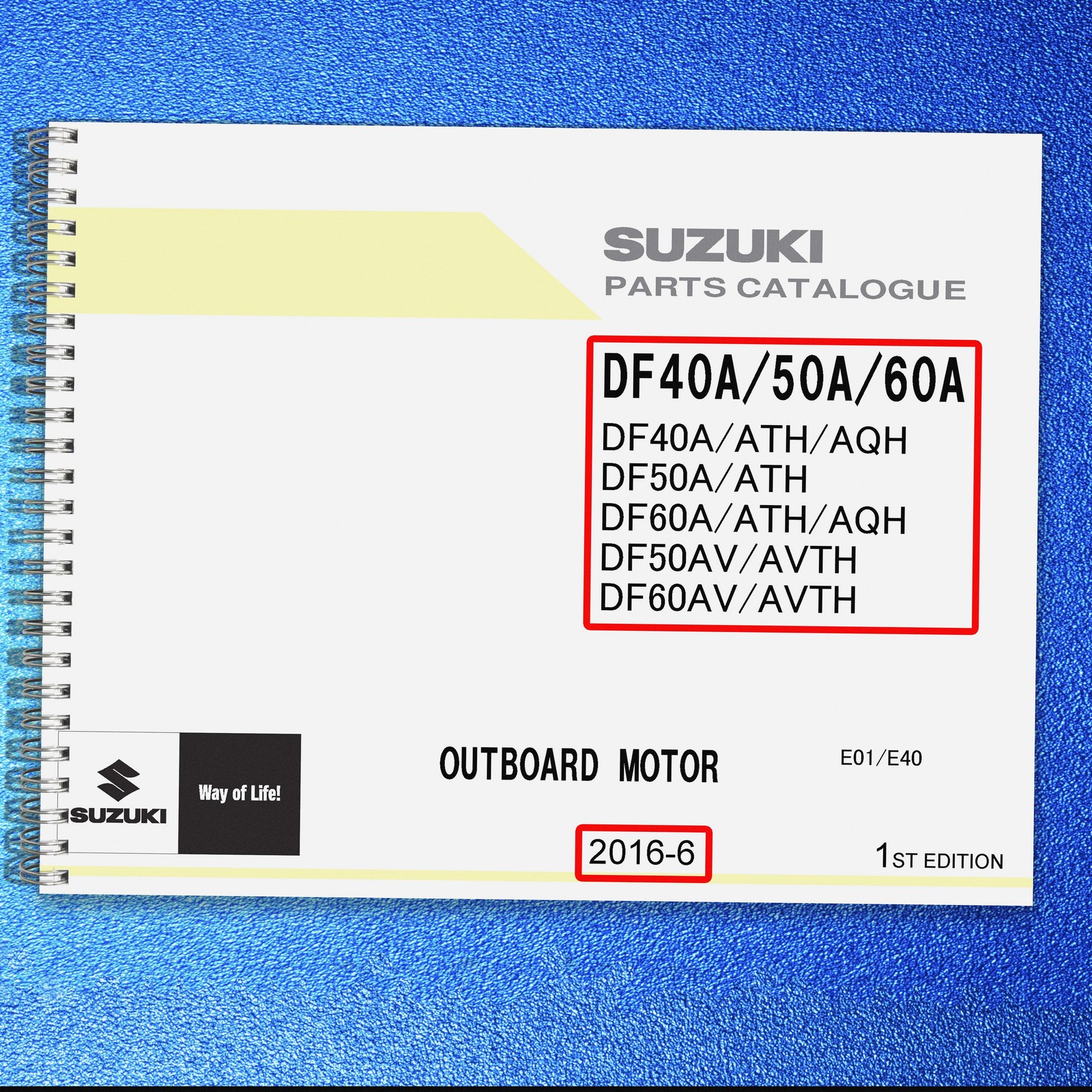 SUZUKI DF40A DF60A SERVICE MANUAL – EXTRA-DUTY LOOP BOUND – PROTECTIVE COVERS