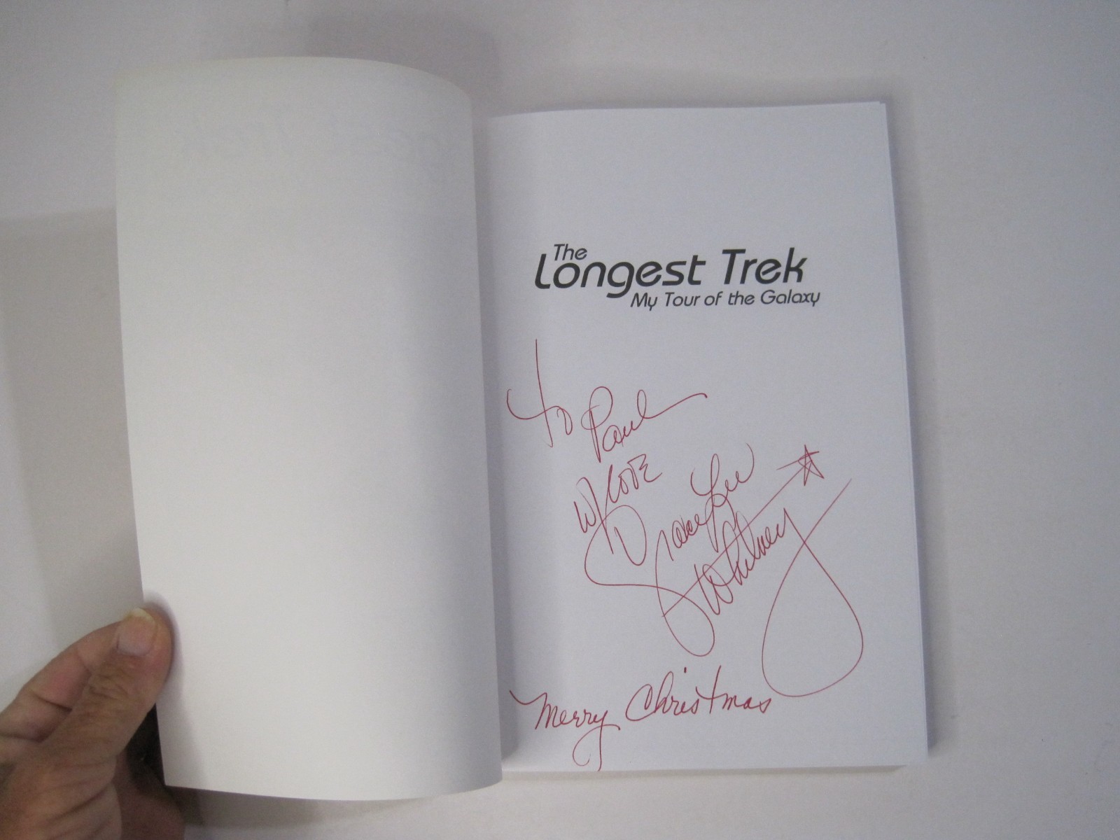 The Longest Trek: My Tour of the Galaxy by Grace Lee Whitney SIGNED PB 1998