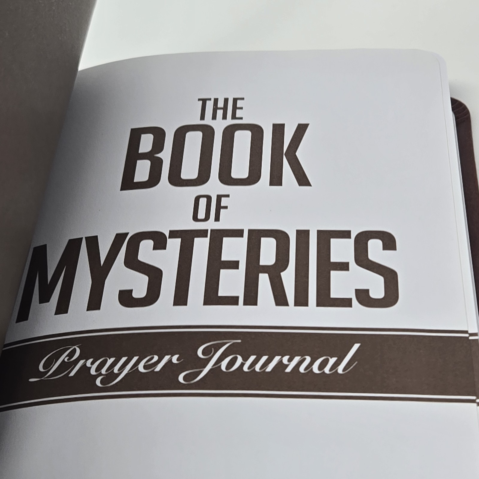 The Book of Mysteries Prayer Journal Jonathan Cahn Faux Leather Christian