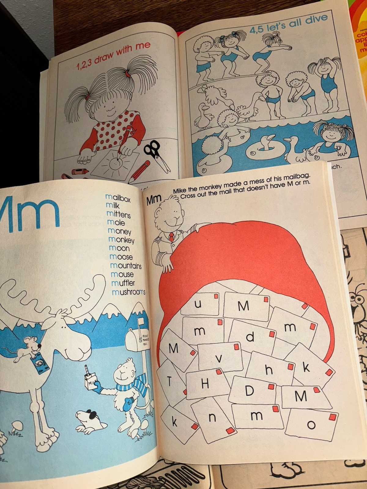Vtg Variety Coloring Activity Stickers Creative Golden Book Lot Disney Sesame