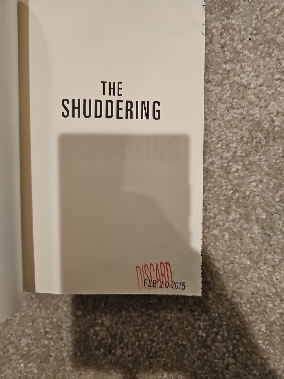 Shuddering by Ania Ahlborn (2013, Trade Paperback)
