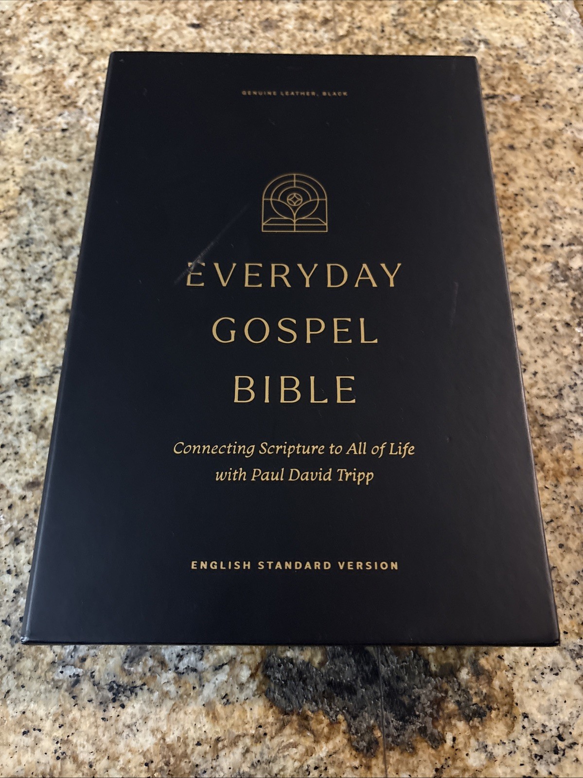 ESV Everyday Gospel Bible – Black Genuine Leather Paul David Tripp Crossway