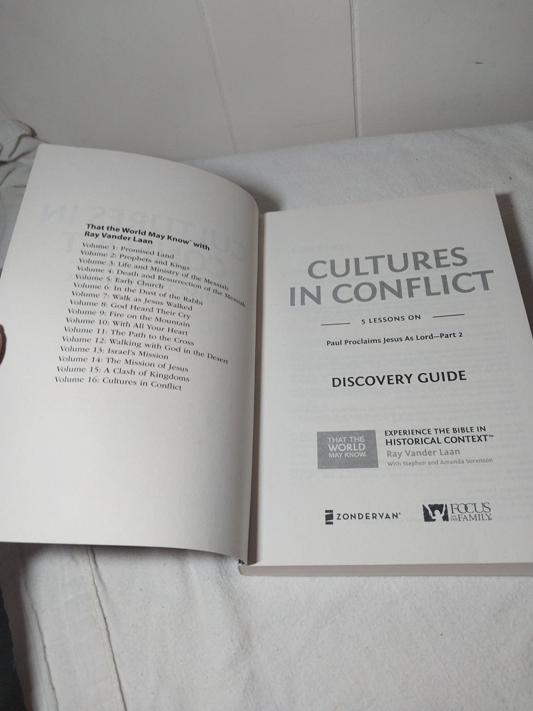 Discovery Guides 14,16 Ray Vander Laan Books Mission Jesus, Cultures In Conflict