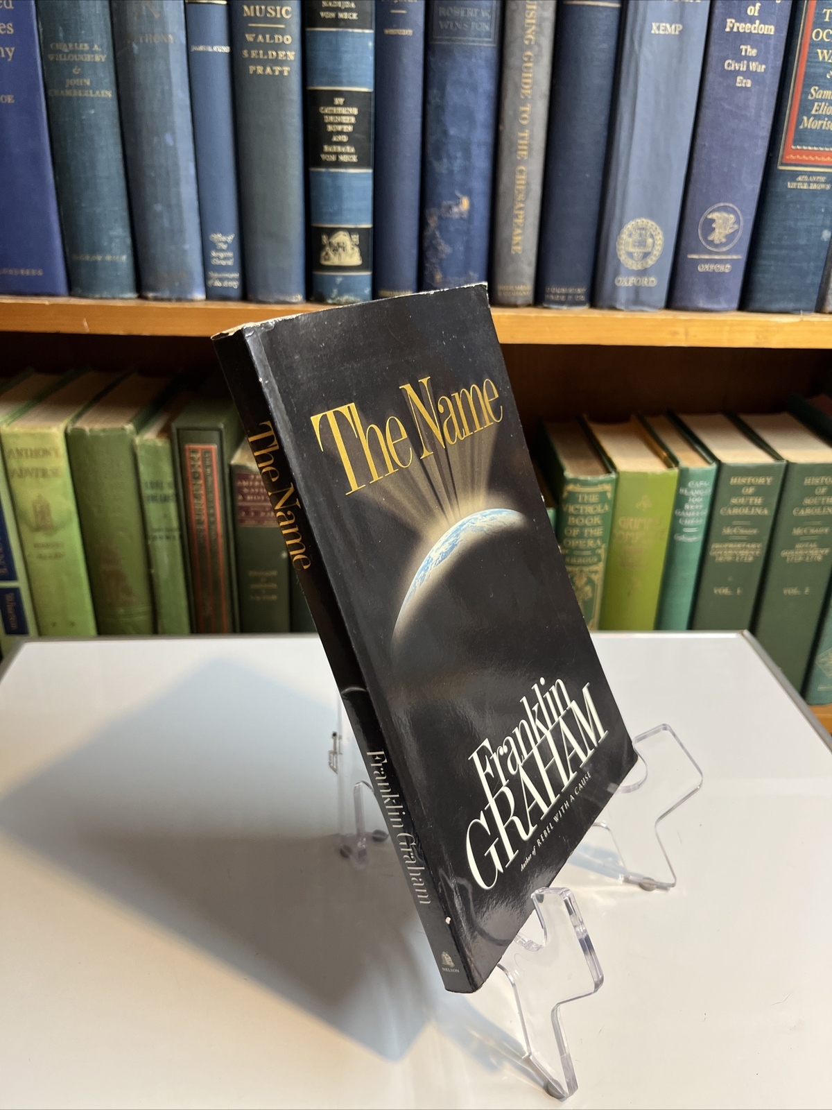 Franklin Graham “The Name” Paperback.  Published 2002 – 222 Pages