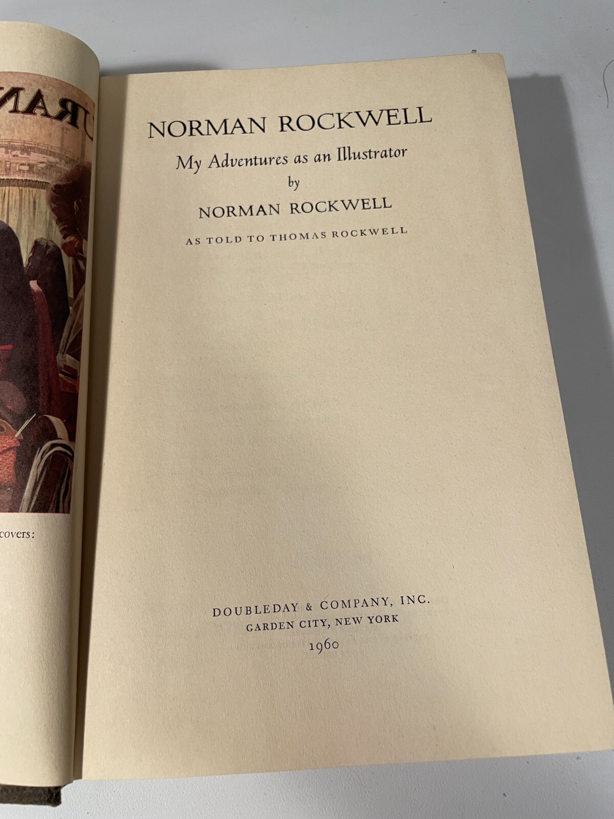 Norman Rockwell My Adventures as an Illustrator HCDJ 1960 First Edition