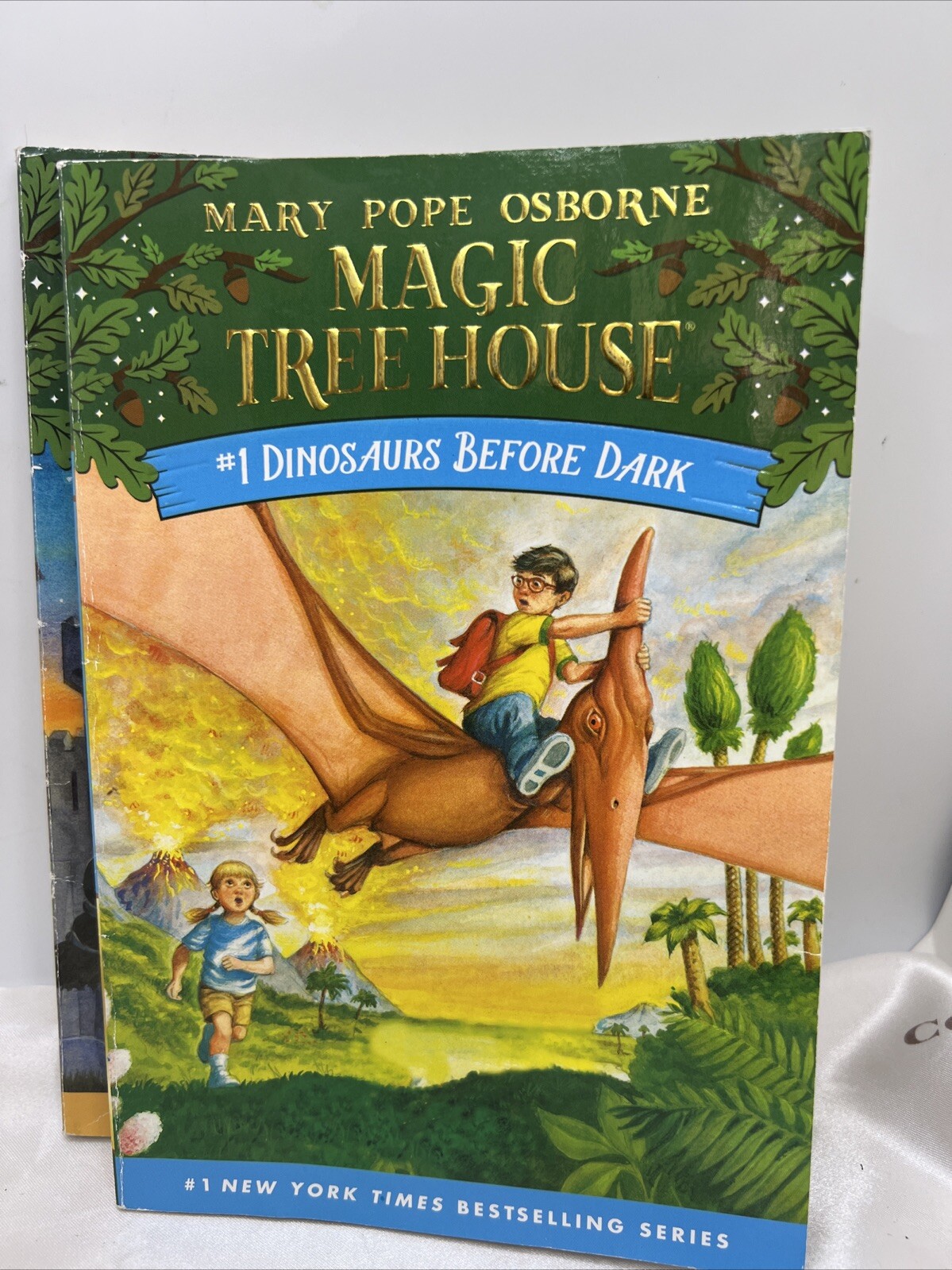 2 Book Magic Tree House Books 1-2 Dinosaurs Before Dark and The Knight at Dawn