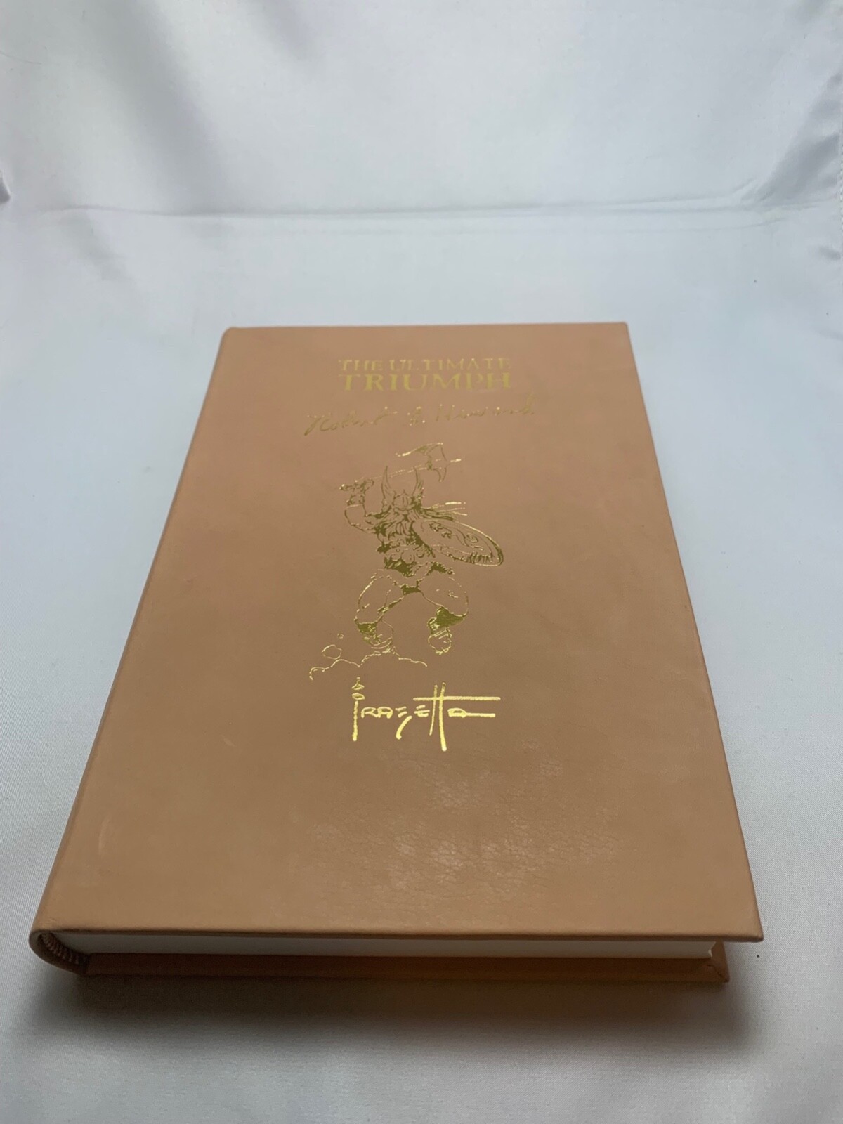THE ULTIMATE TRIUMPH: Robert E. Howard Leather HC Slipcase #0077 Frazetta Star