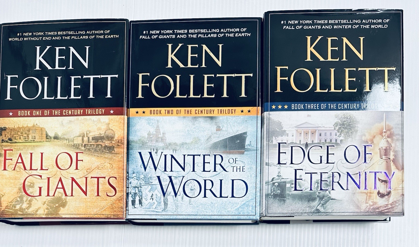 Ken Follett Century Trilogy Complete Hardcover Set Three Book Historical Fiction