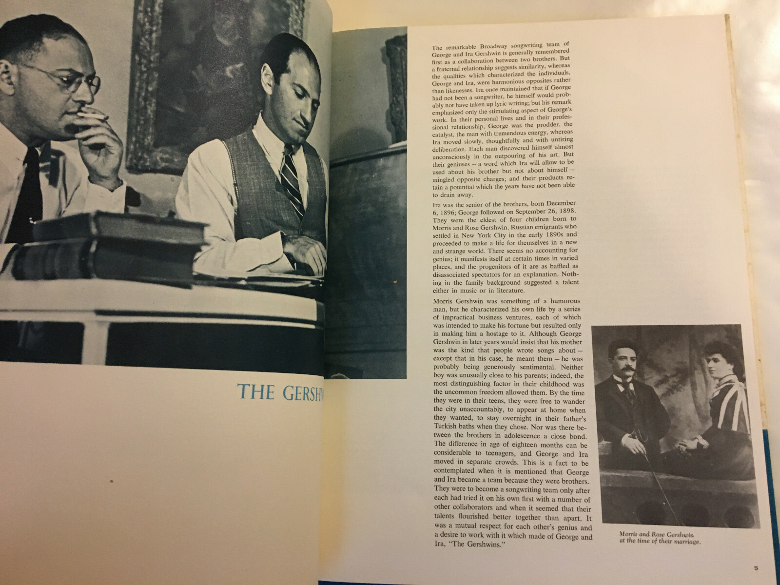 The Gershwins, Words Upon Music, HC Book, Stewart, 1959