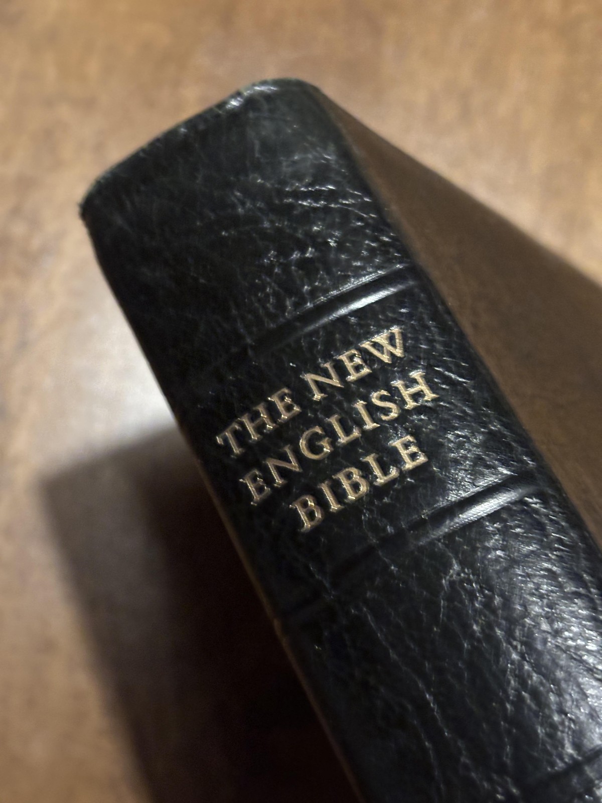 The New English Bible Cambridge 1971 Black Water Buffalo Calfskin Leather