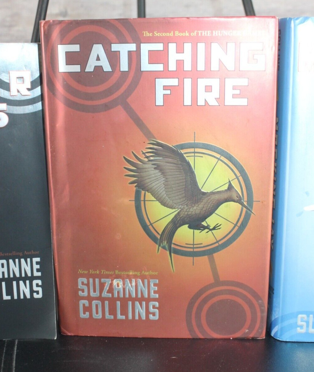 The Hunger Games Trilogy Set Suzanne Collins Paperback & Hardcover- DJ- VG