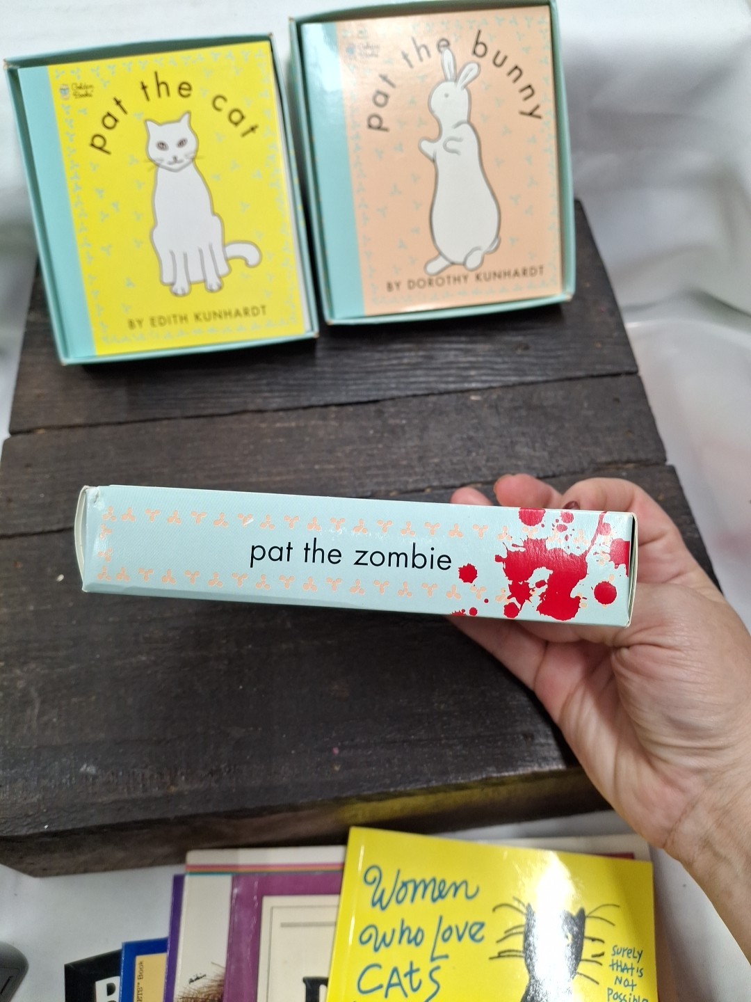 Lot Of 3 Pat The Cat ,Bunny,Zombie Golden Books & Ten Speed Press